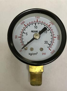 y-40 0-20kg 0-300psi 40mm 压力表 螺纹PT1/8 压力2mpa 径向