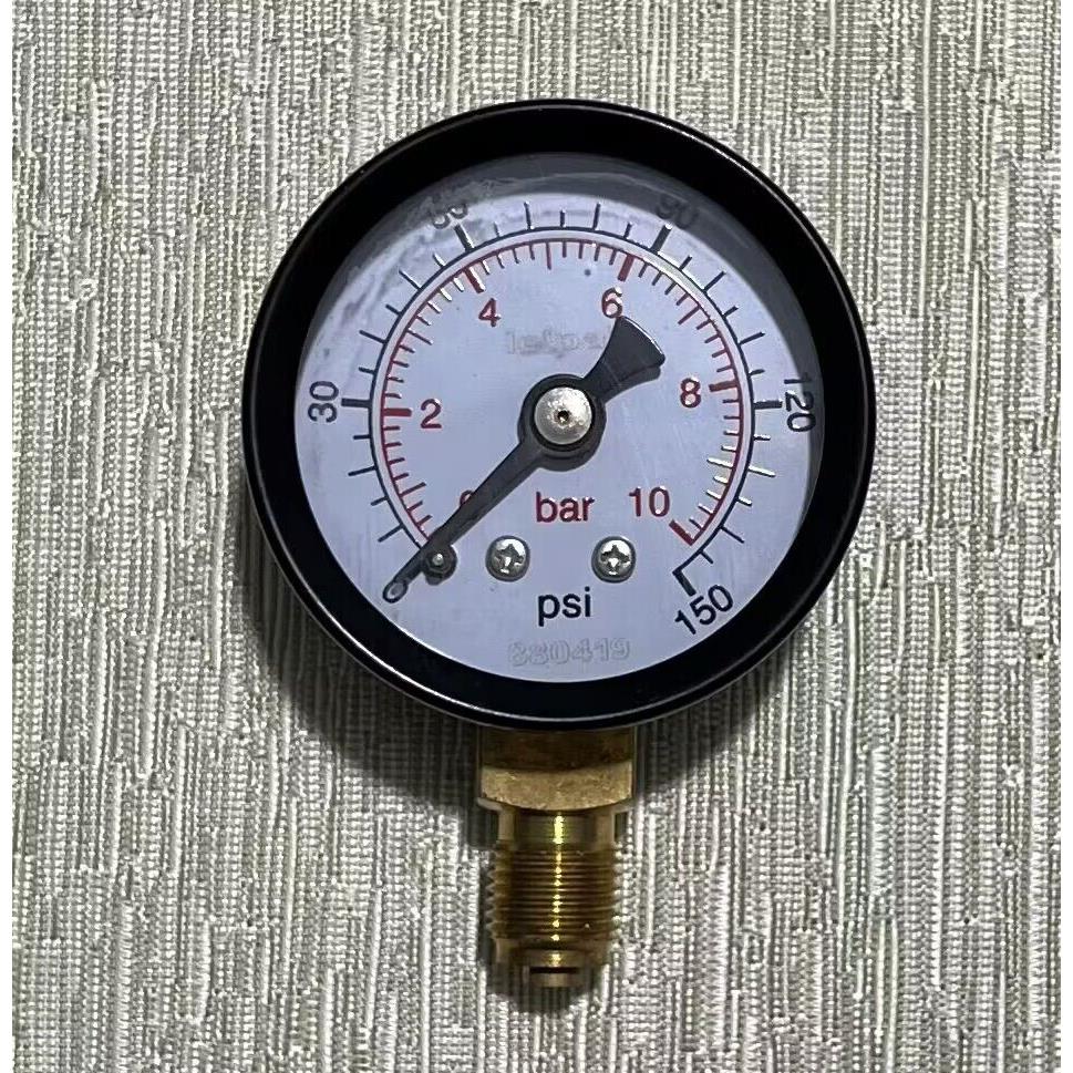 直径40 41 42mm 双刻度显示压力表 0～10bar 150psi 压力计G1/8