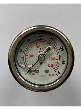 嵌入式液压压力表 轴向充油耐震压力表 yn-40z 16mpa 160bar 40mm