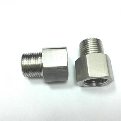 不锈钢压力表接头 内螺纹m20x1.5 外螺纹ZG1/2 内M20*1.5 变外4分