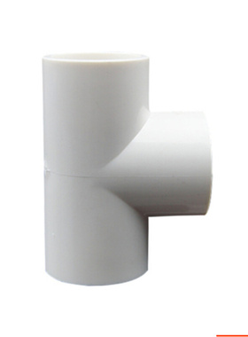 。企标东电 0.6Mpa PVC给水饮水管蓝白色三通连接头 20 25 32 40