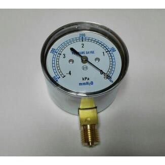 -4-0kpa真空膜盒表 负压膜盒压力表-表径60-65mm-400～0mmh2oYE60
