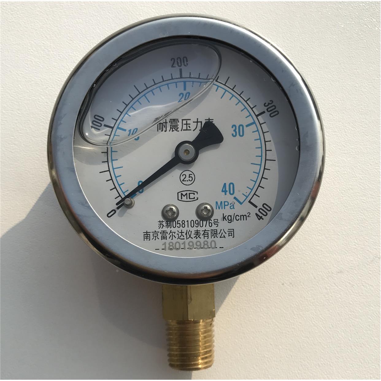 pressure gauge KG400 40mpa 耐震压力表 63MM 螺纹可选