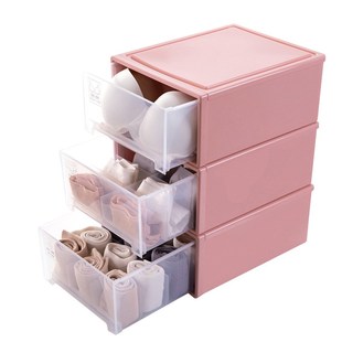 中号内衣收纳盒女l抽屉式 袜子整理箱 衣柜家用分格宿舍装 文胸内裤