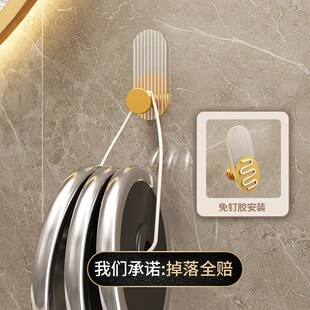 轻奢亚克力挂钩免打孔粘胶粘钩强力承重浴室透明厨U房卫生间挂衣
