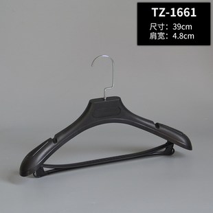 Q防滑无痕黑白色裤 塑料宽肩西装 店专用衣架睡衣套装 套装 衣挂服装