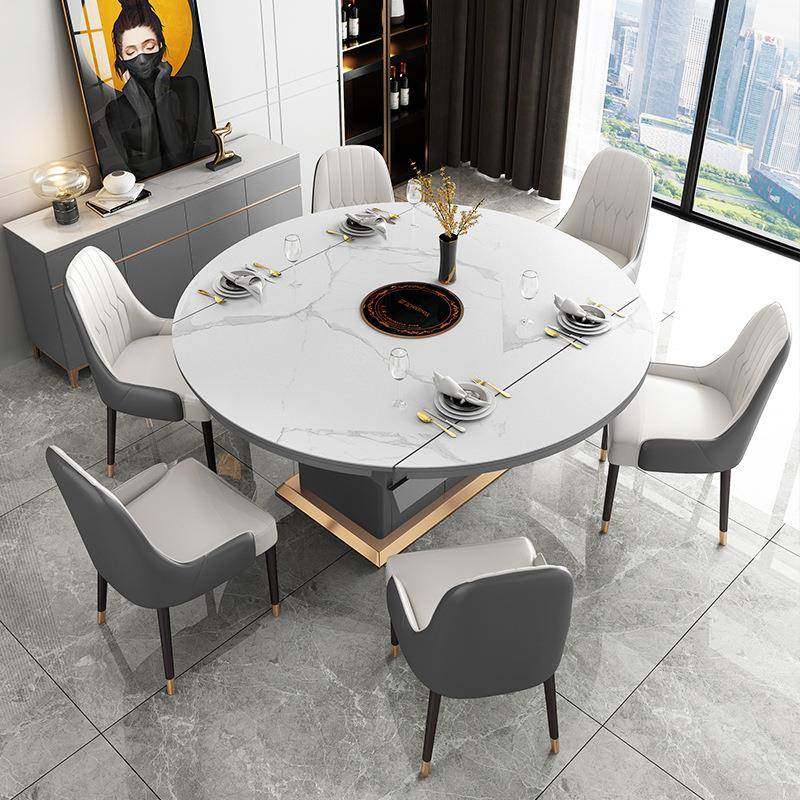 新款餐桌椅套装进口岩板电磁炉餐桌可伸缩折叠家用圆桌餐桌椅组合,纺织面料/辅料/配套,纺织机械配件,淘宝优惠券,粉丝福利购,淘宝优惠卷