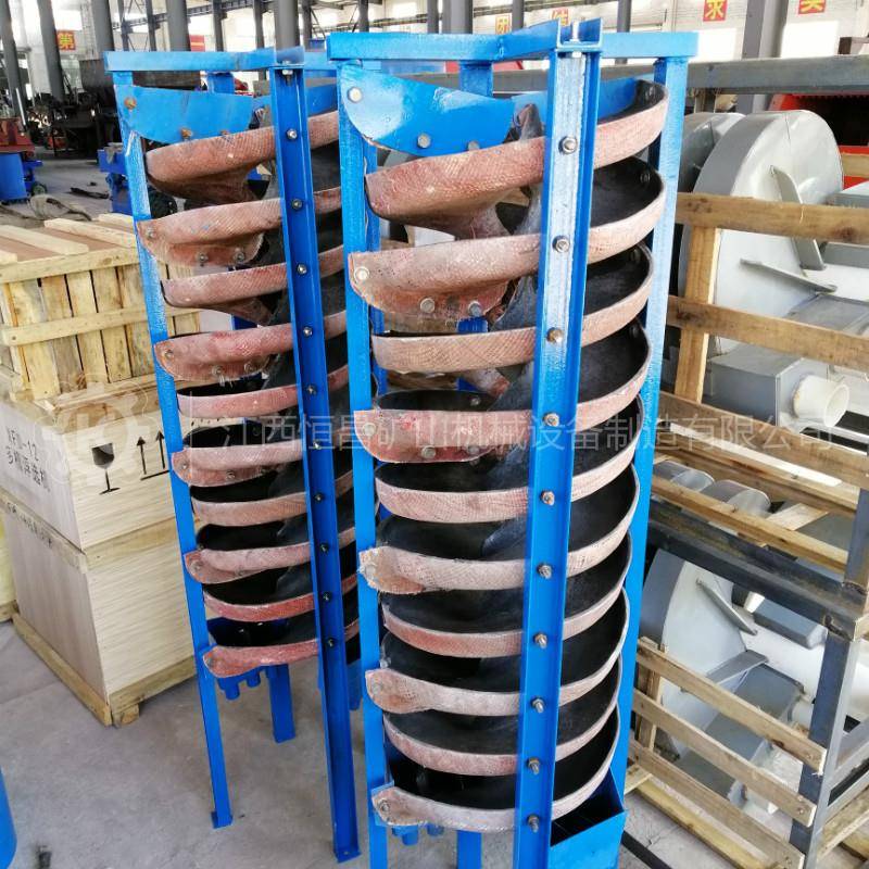江西玻璃钢螺旋溜槽矿用BLL1200型加厚钨锡煤泥重选设备