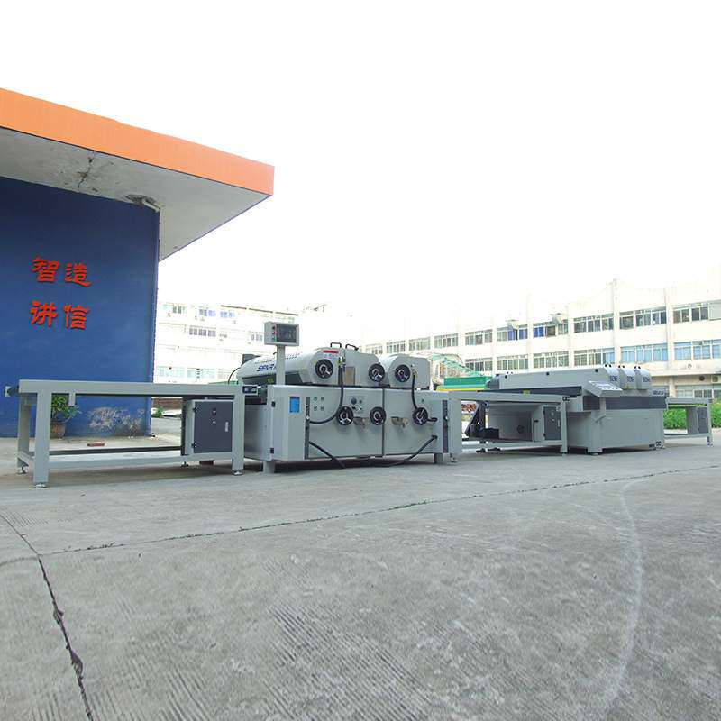 双轮自动辊式滚涂线设备 瓷砖压膜辊涂UV滚涂机 家具木门辊涂线