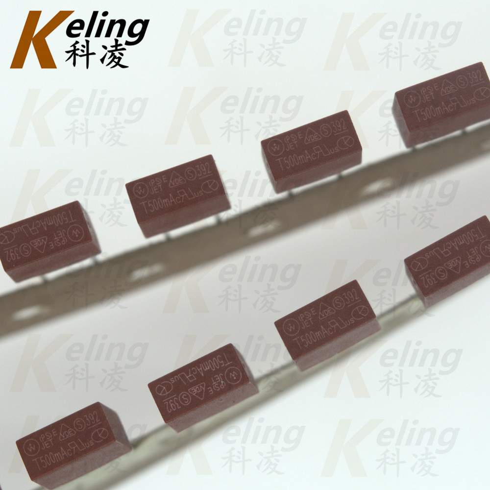 方型塑封392 微型保险丝TE5 250V/T0.5A/T500mA 保险管 编带/袋装