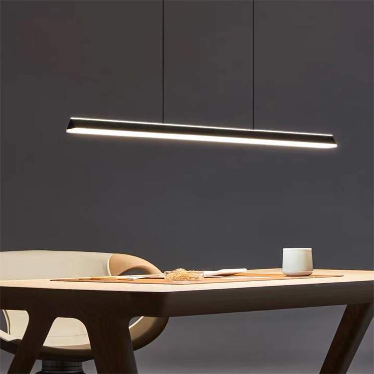 极简长条餐厅灯吊灯简约现代上下发光饭厅吧台创意个性餐厅长条灯