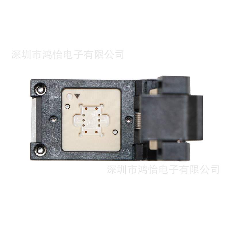 生产LCC10-2.54 翻盖探针测试座尺寸5*7mm老化烧录 7050晶振