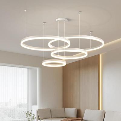 极简客厅吊灯现代简约大气轻奢主卧室餐厅圆环形网红爆款灯具大全