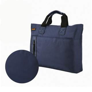 手提A4帆布拉链文件袋多层商务男女士公文包办公资料袋会议袋印字