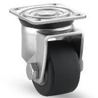 2.5寸黑色MC尼龙活动轮载重600KG用于半导体设备