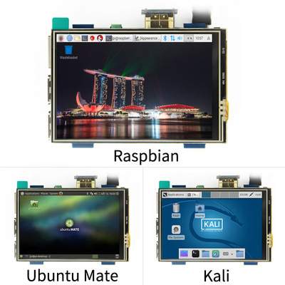 3.5寸高清 HDMI树莓派4代 3B+显示器 Raspberry Pi LCD触摸屏