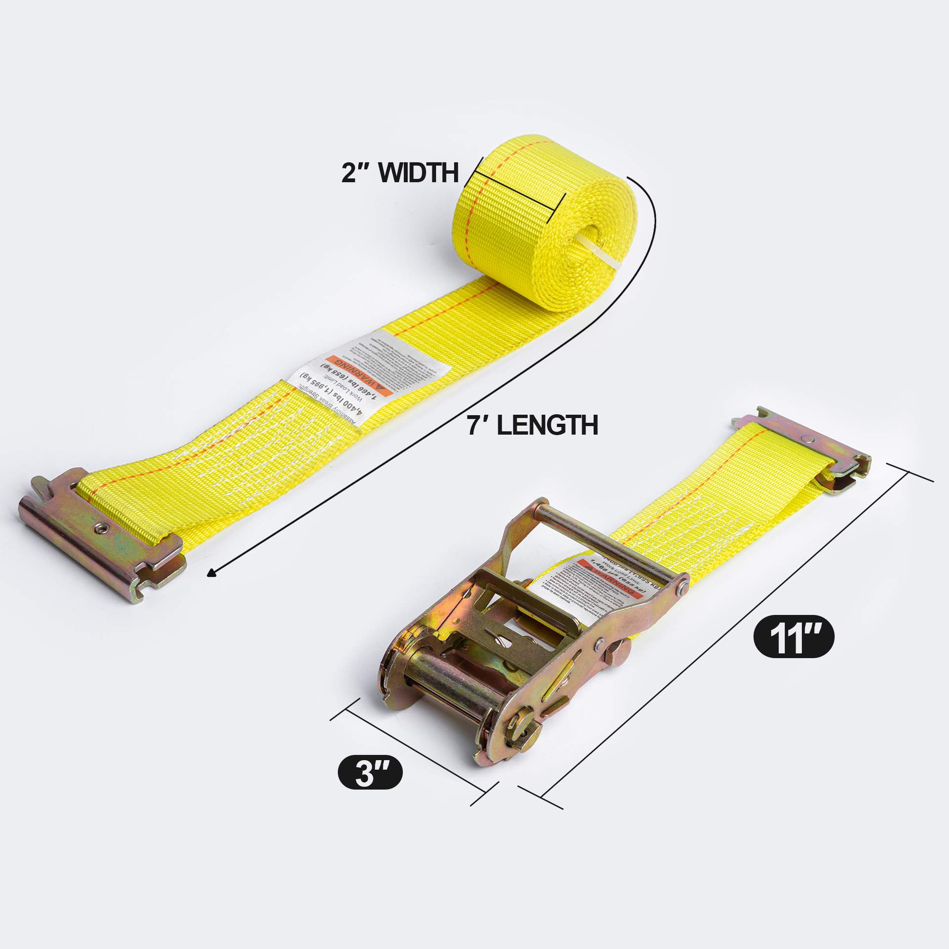 Wheel Chock Tie Down Kit 捆绑带固定器挡胎器物流带棘轮收紧器