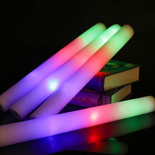 12/15/30/60Pcs LED Glow s Bulk Colorful RGB Glow Foam Cheer