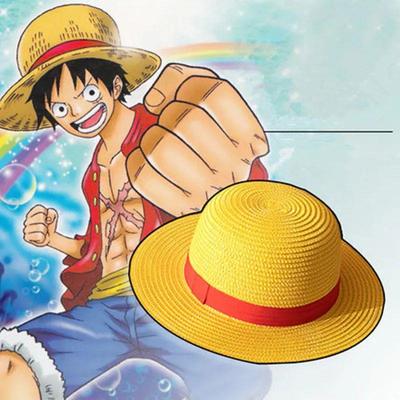Anime Monkey D.Luffy Straw Hat Cosplay Cartoon Caps Summer S