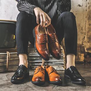 Leather shoes casual business work best man shoes 男鞋PU皮鞋