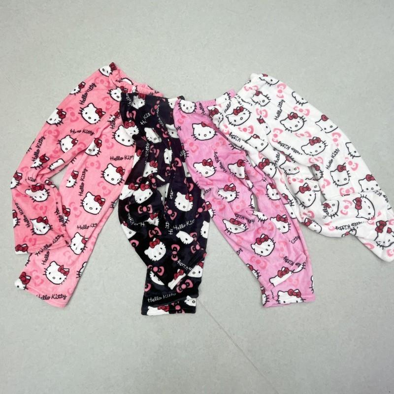 Cute Sanrio Cartoon Pajamas Anime Hello Kitty Pants Multicol
