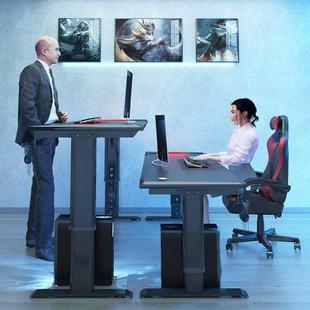 电脑桌家用办公桌可站立游戏桌椅组合竞技桌 升降电竞桌碳纤维台式