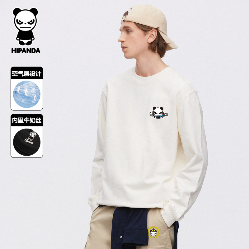 HiPanda你好熊猫印花圆领卫衣