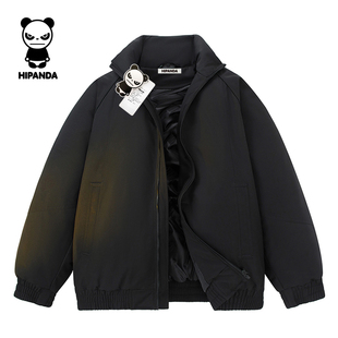 HiPanda你好熊猫棉衣外套男生潮牌韩版休闲加厚男装保暖连帽棉服