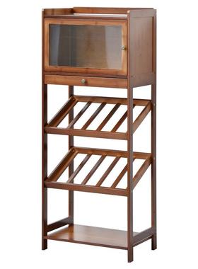 a5l欧式酒架酒吧落地酒柜酒杯架实木收纳展示架置物架葡萄酒红酒