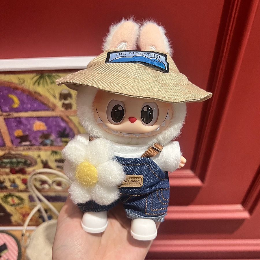 周边拉布布娃衣一二三代衣服盲盒Labubu卡通毛绒玩具可爱公仔玩偶
