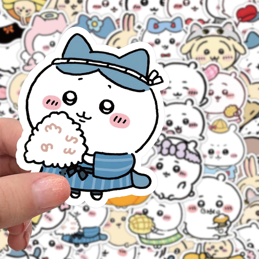新款chiikawa贴纸吉伊卡哇乌萨奇飞鼠小八可爱小图案diy装