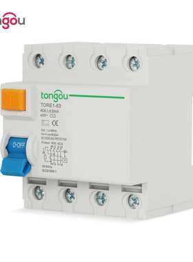 漏电断路器漏电保护器家用4P63A漏电保护开关AC型RCCB RCD跨境