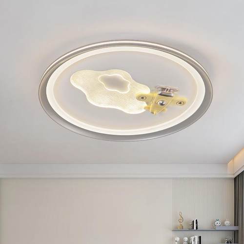 铧锒儿童房吸顶灯创意飞机模型卧室灯现代简约温馨男孩女孩房间灯