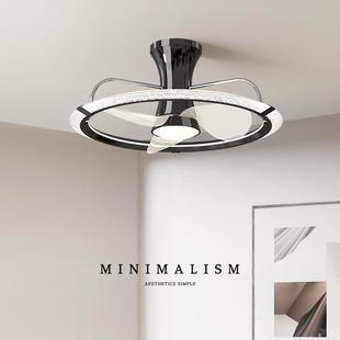 意式 现代风扇灯餐厅书房卧室现代简约全光谱风扇吊灯 轻奢2025新款