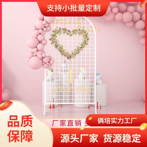 货架网格展示架移动作品展示架铁艺网片饰品挂钩网展会落地铁网格