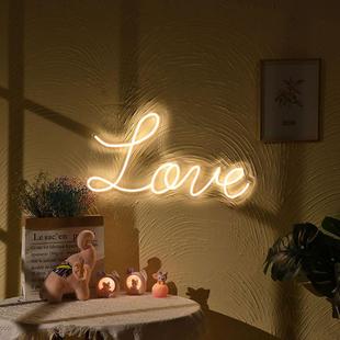 求婚告白表白浪漫惊喜LOVE字母灯英文led霓虹灯字母布置创意装 饰