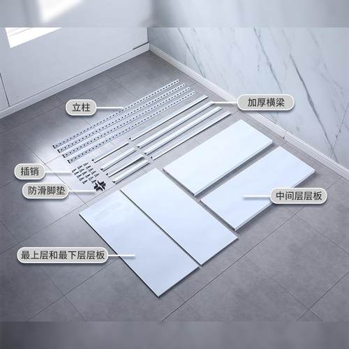 货架多层置物架落地收纳架家用阳台仓储铁架子仓库厨房超市储藏架