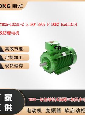WOLONG YBX5-132S1-2 5.5KW ExdIICT4 一级能效防爆电机