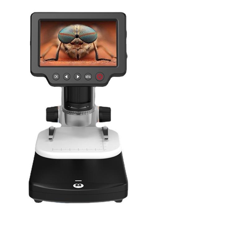 4英寸显示屏电子显微镜1200x高清台式数码显微镜检测显微镜