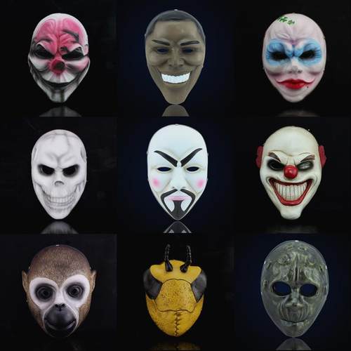 万圣节精致Payday2主题珍藏版游戏收获日2系列面具树脂面具多款