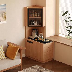 转角置物架墙角床头收纳柜客厅拐角茶台2025新款沙发旁边的侧边柜