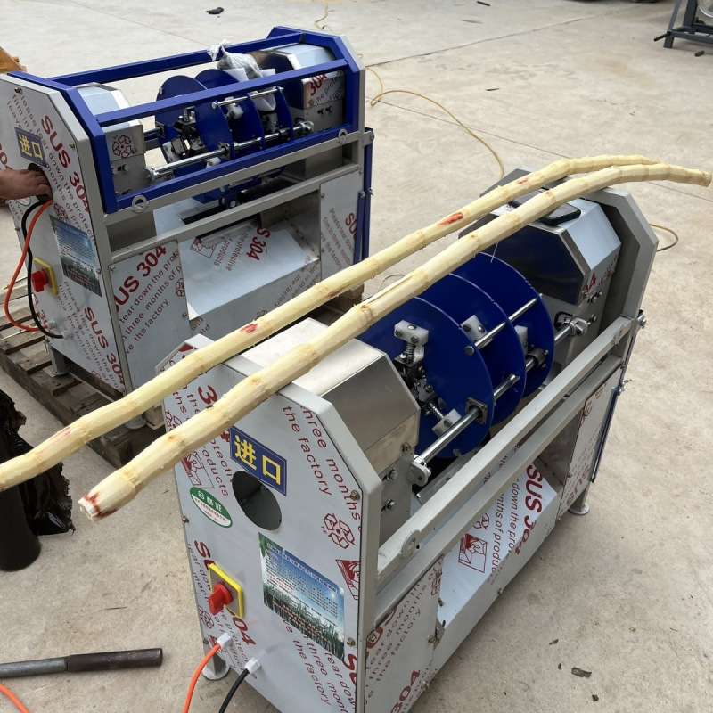 新款商用自动甘蔗去皮机削皮机全自动家用切断去皮一体仿手工机