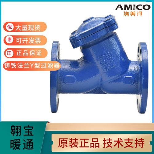 埃美柯铸铁法兰过滤器DN100