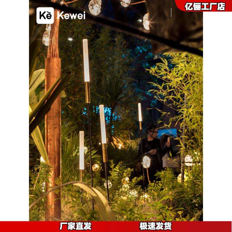 F7N2N1刻为太阳能户外防水草坪灯低压花园别墅庭院景观灯室外芦苇