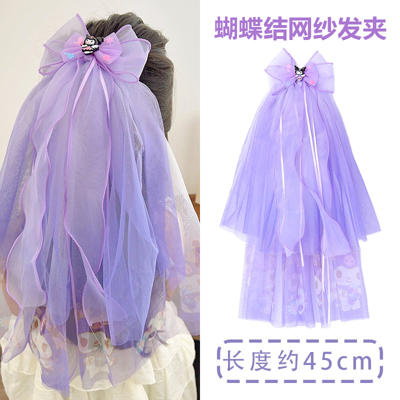 公主女孩超仙头纱发夹