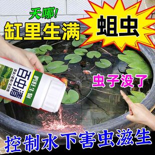 碗莲睡莲花杀虫剂水培水中灭虫水池水塘孑孓蚊子幼虫虫卵线虫蚂蝗