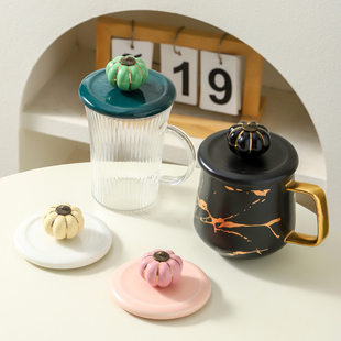 杯盖子通用大口径陶瓷茶杯盖配件玻璃早餐马克杯盖万能防尘盖单卖