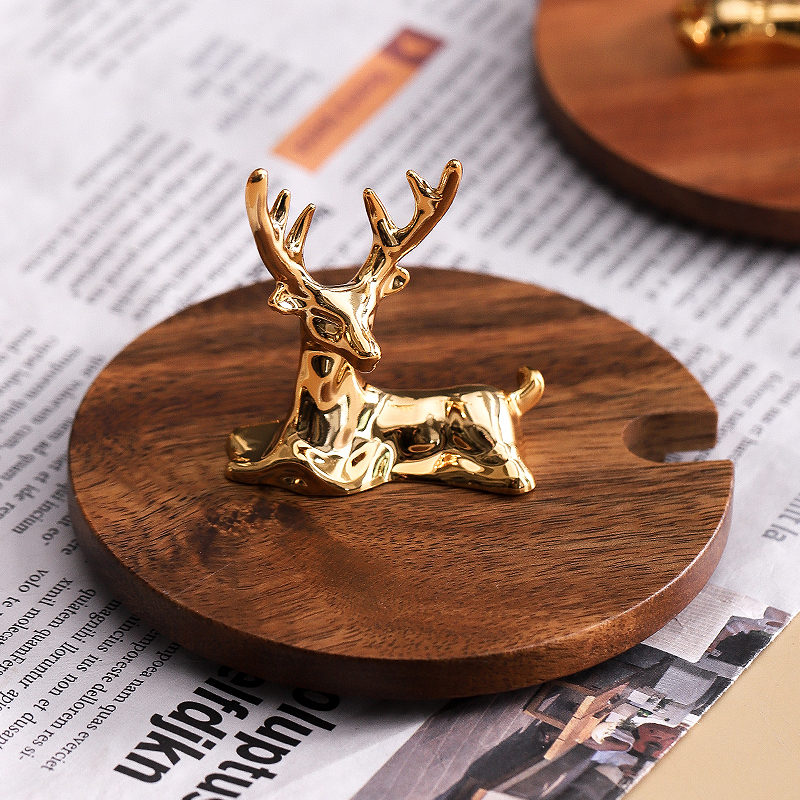 【卧鹿】防霉相思木杯盖子带缺口