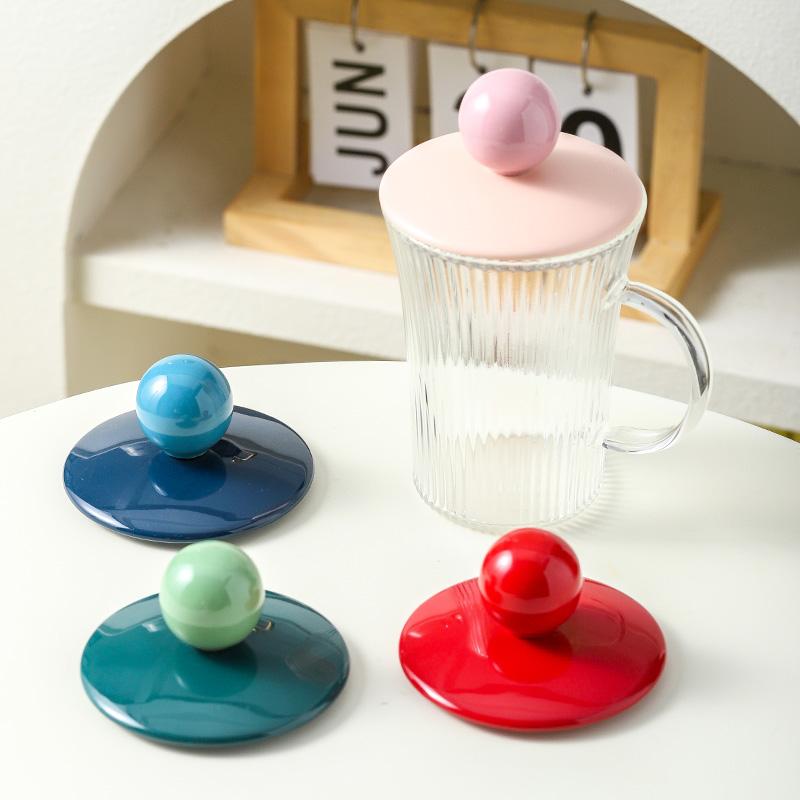 万能马克杯盖通用玻璃茶杯防尘盖