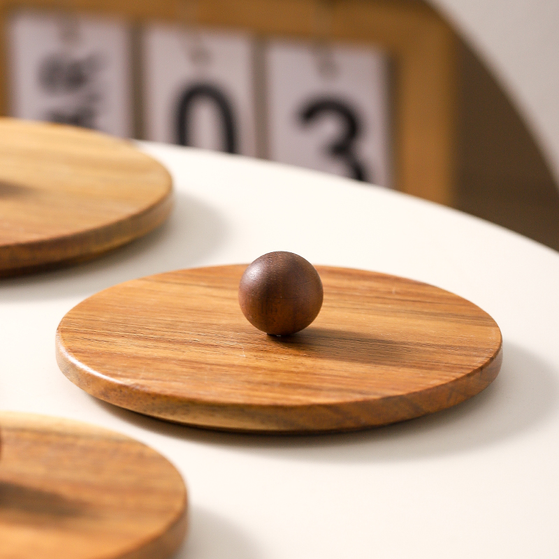 防霉相思木杯盖通用万能马克杯盖